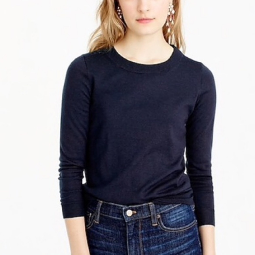 J.Crew Blue Tippi Merino Wool Sweater